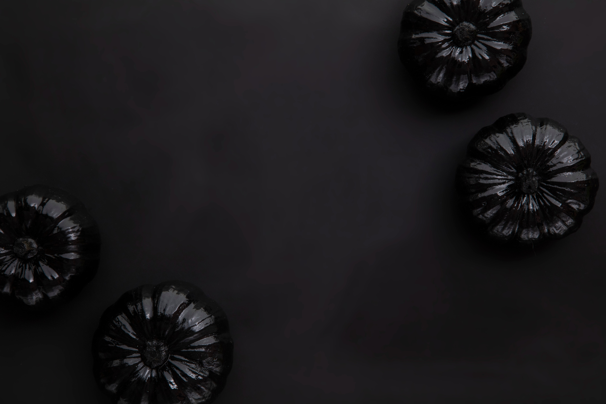 Halloween Black Pumpkins